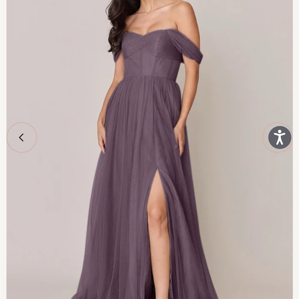 Dusty Purple - Genevieve Convertible Tulle Dress - size 20 - Read Description